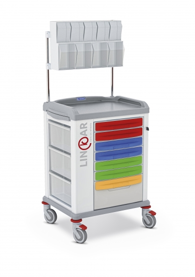 LINKAR Medicine Distribution trolley, 45 cm drawers, with...