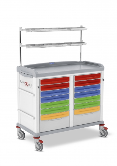 LINKAR Medicine Distribution trolley, 45+45 cm drawers...
