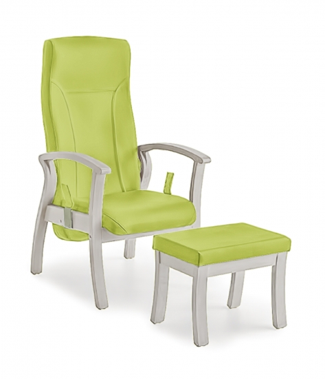 Relaxing armchair 376443, reclining backrest, with footrest...