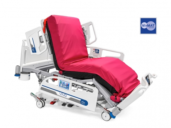 Bed for Intensive care units with air mattress.