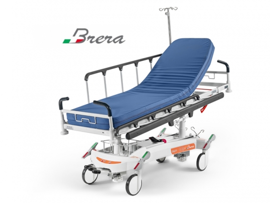 Hydraulic stretcher with radio-transparent mattress...