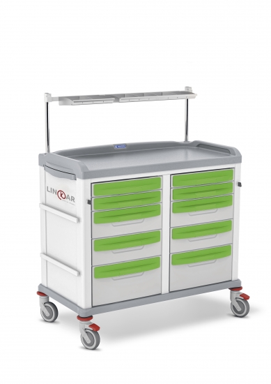 LINKAR Anesthesia/Intensive Care trolley, 45+45 cm drawers...
